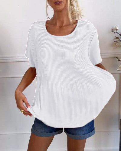 Wivine | Blouse Plissée Élégante avec Col Rond™