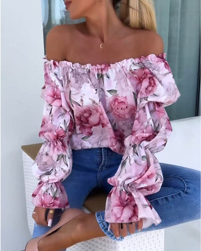 Odette | Haut décontracté à une épaule imprimé coloré™