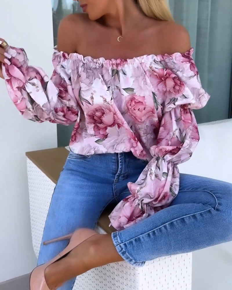 Odette | Haut décontracté à une épaule imprimé coloré™