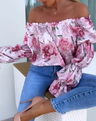 Odette | Haut décontracté à une épaule imprimé coloré™