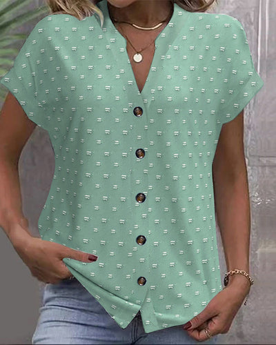 Léopoldine | Blouse à Épaules Tombantes en Bleu™