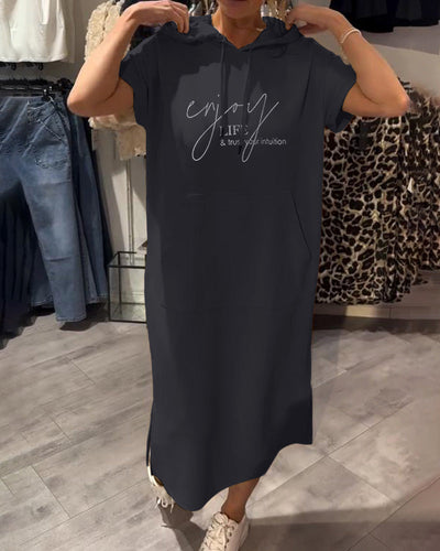 Yvette | Robe Hoodie Décontractée Élégante™