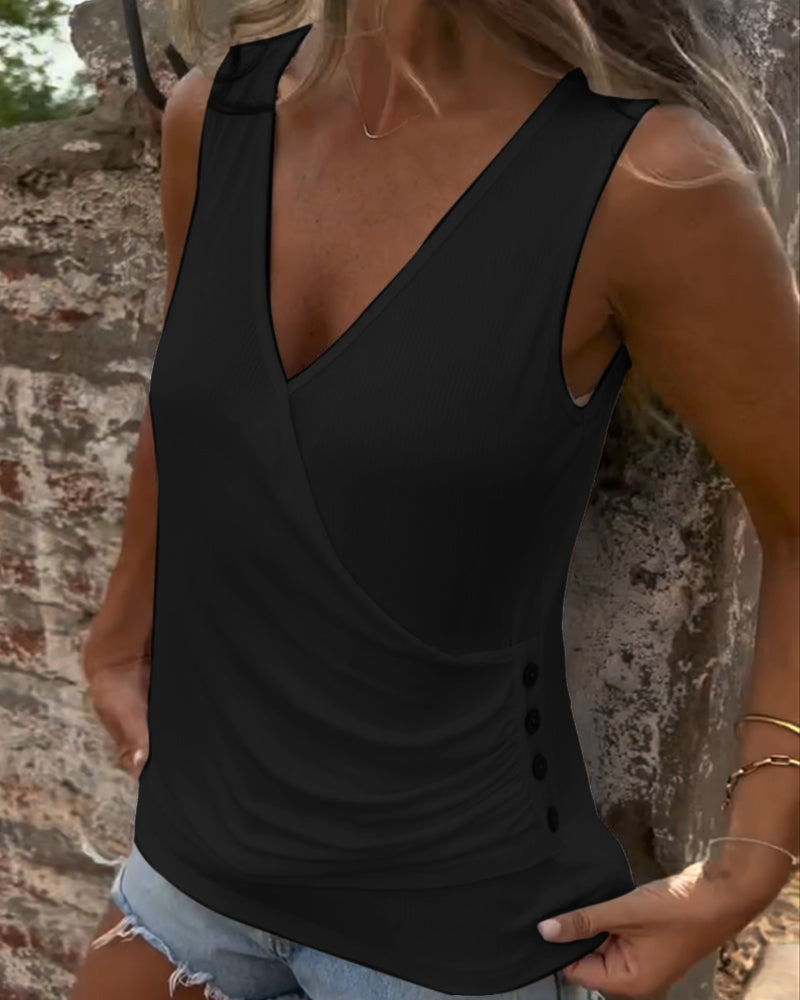 Karine | Gilet Polyvalent Avec Boutons Et Sans Manches™