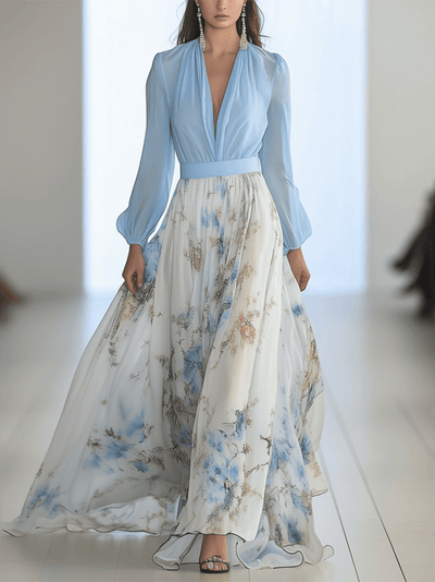 Suzanne | Robe Longue aux Manches Fluides™