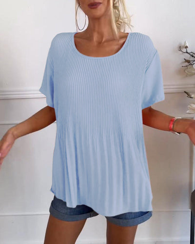 Wivine | Blouse Plissée Élégante avec Col Rond™