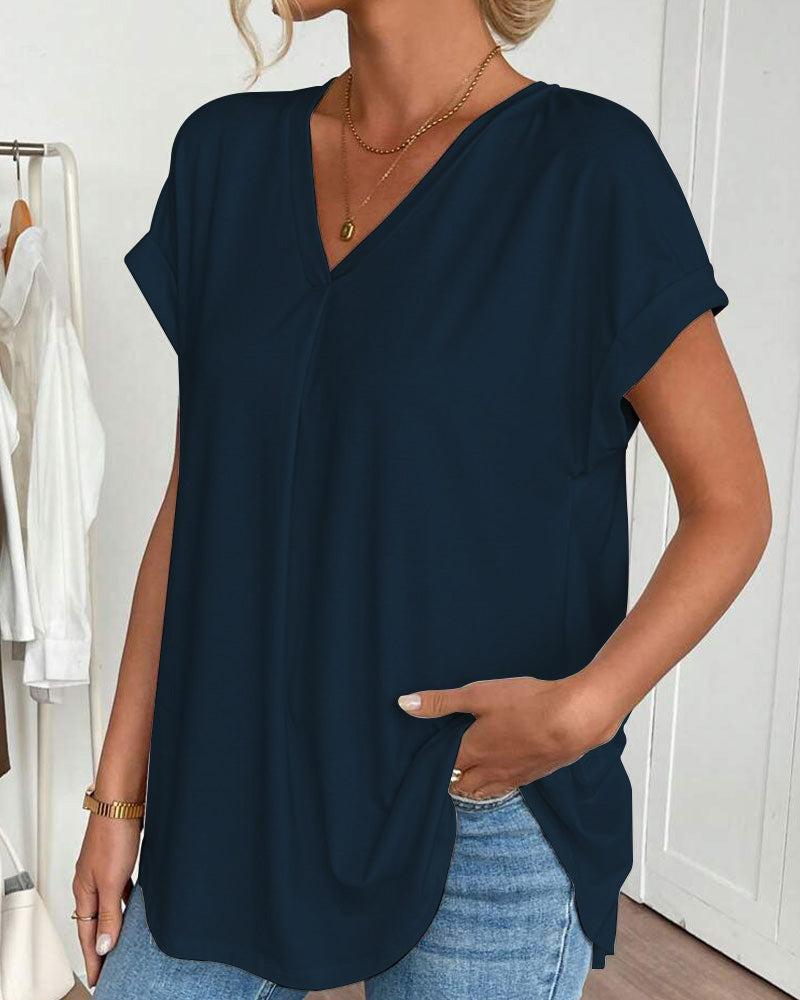 Tiphaine | T-Shirt à Manches Courtes Coloré en Patchwork™