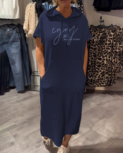 Yvette | Robe Hoodie Décontractée Élégante™