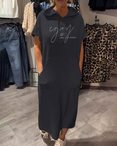 Yvette | Robe Hoodie Décontractée Élégante™
