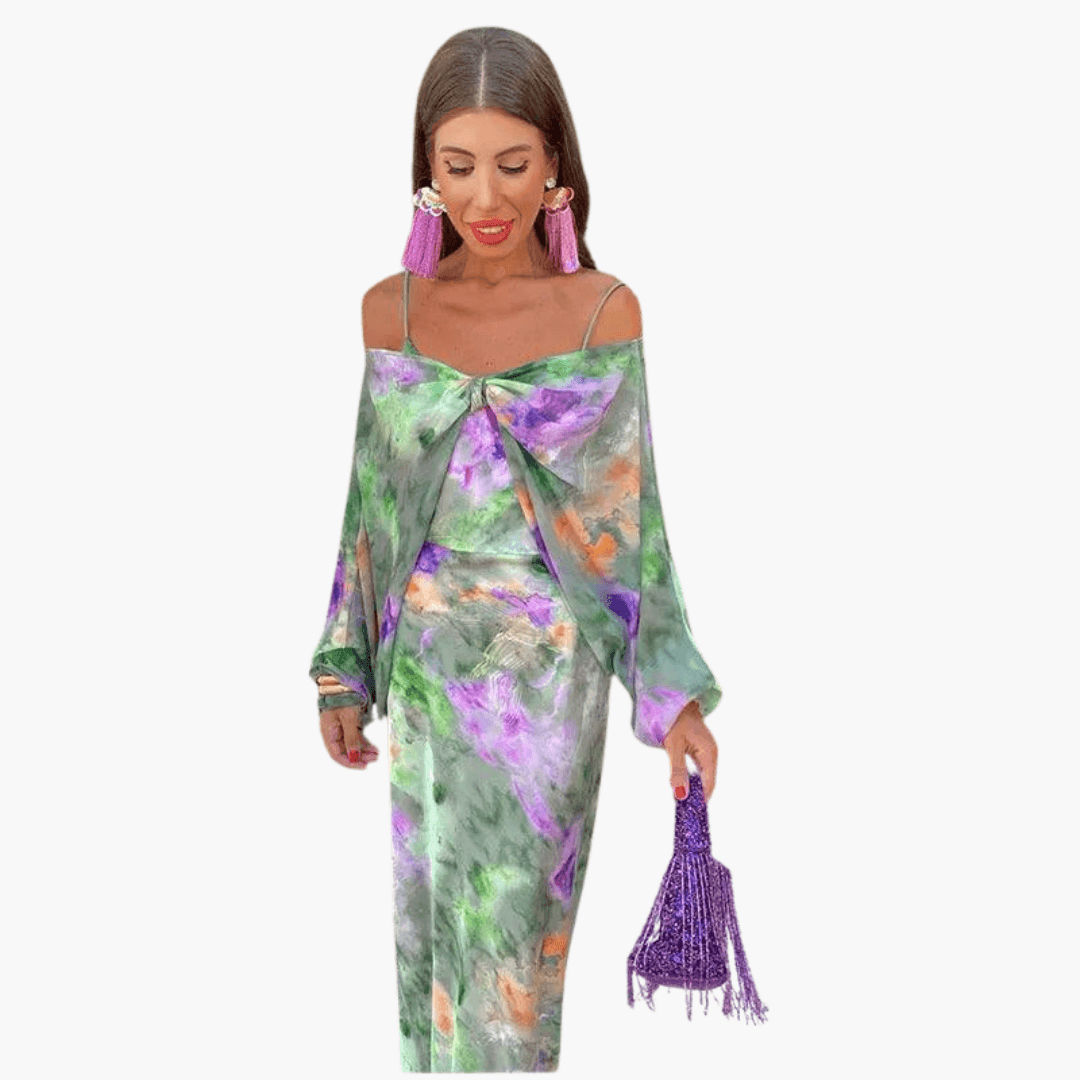 Théa | Robe Longue Fleurie Élégante™