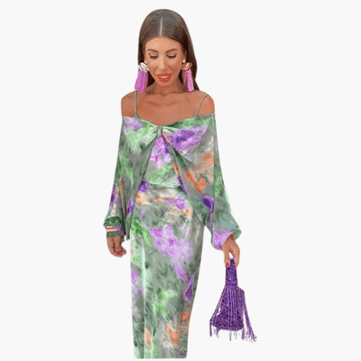 Théa | Robe Longue Fleurie Élégante™