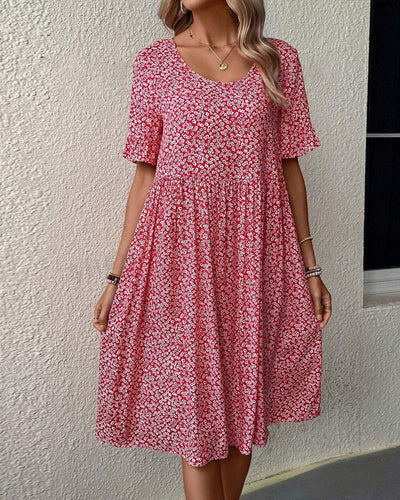 Océane | Robe Midi Élégante à Fleurs™