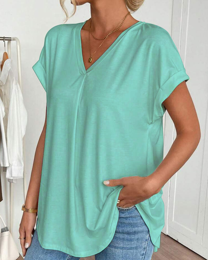 Tiphaine | T-Shirt à Manches Courtes Coloré en Patchwork™