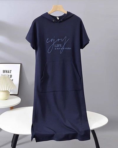 Yvette | Robe Hoodie Décontractée Élégante™