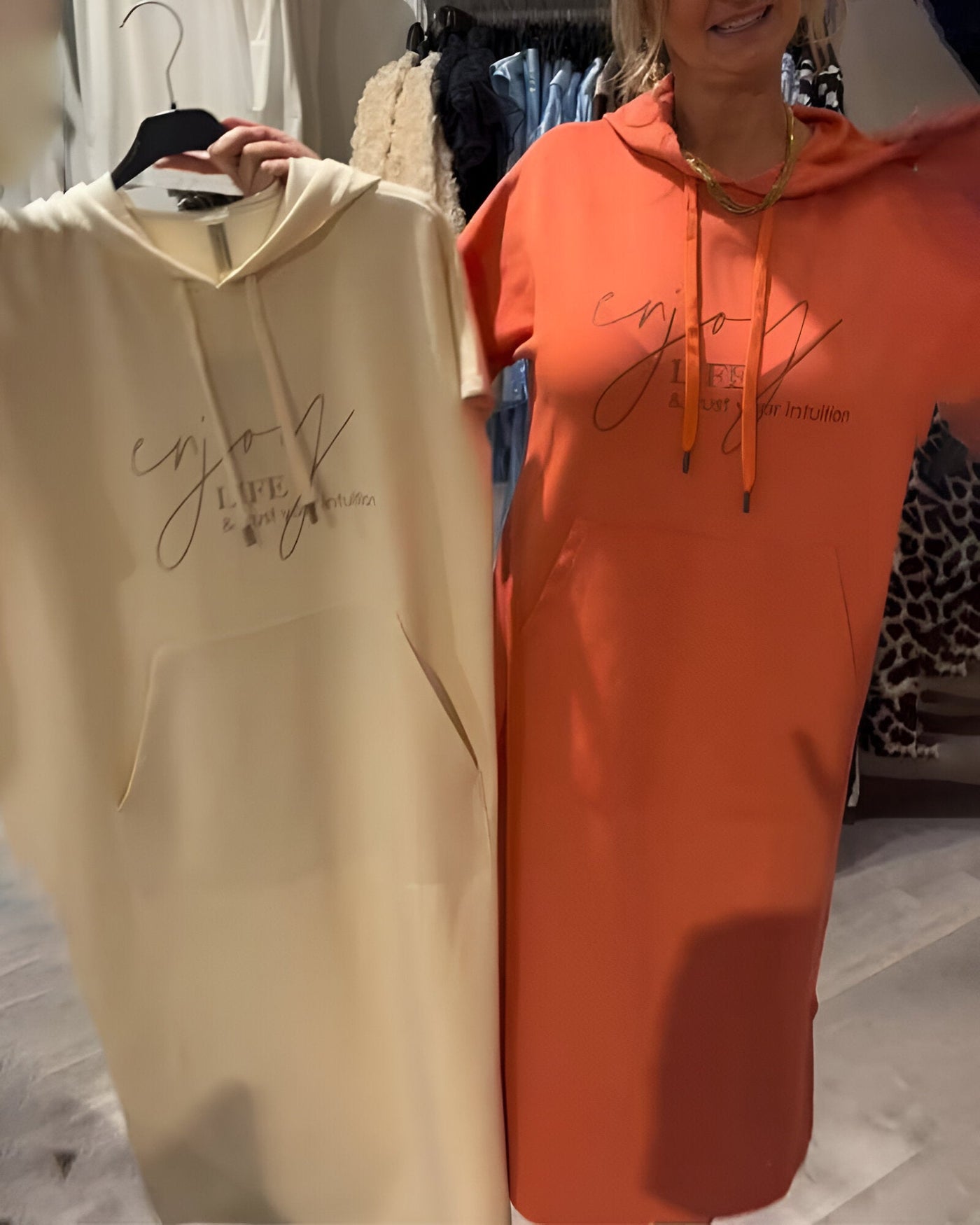Yvette | Robe Hoodie Décontractée Élégante™