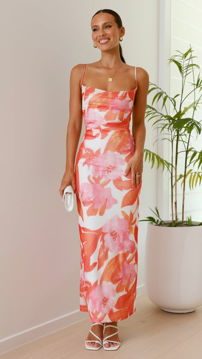 Charlotte | Robe Slip Fleurie Élégante™