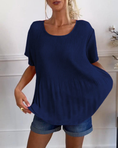Wivine | Blouse Plissée Élégante avec Col Rond™