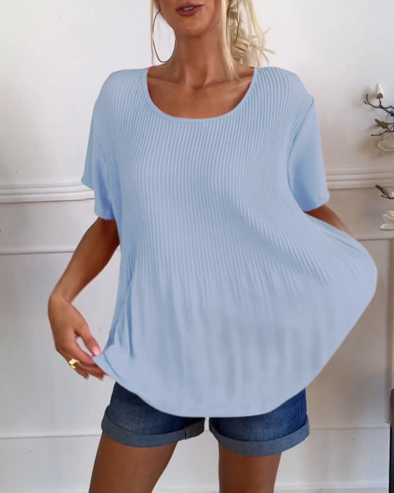 Wivine | Blouse Plissée Élégante avec Col Rond™