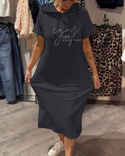 Yvette | Robe Hoodie Décontractée Élégante™