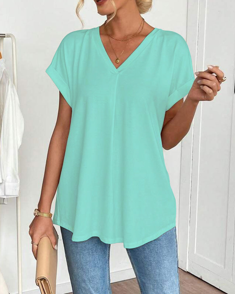 Tiphaine | T-Shirt à Manches Courtes Coloré en Patchwork™