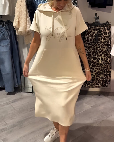 Yvette | Robe Hoodie Décontractée Élégante™
