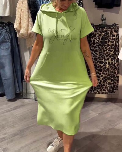Yvette | Robe Hoodie Décontractée Élégante™