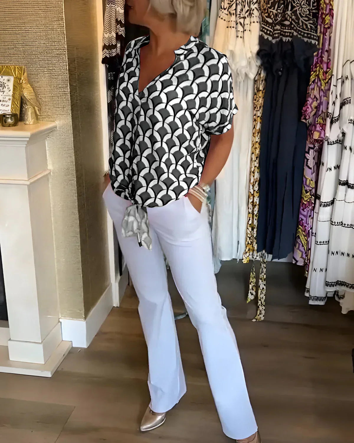 Léa | Blouse d'Été Élégante™