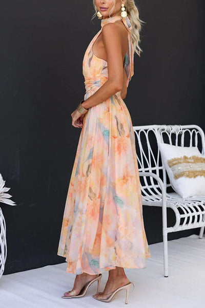 Oriane | Robe Midi au Col Chic™