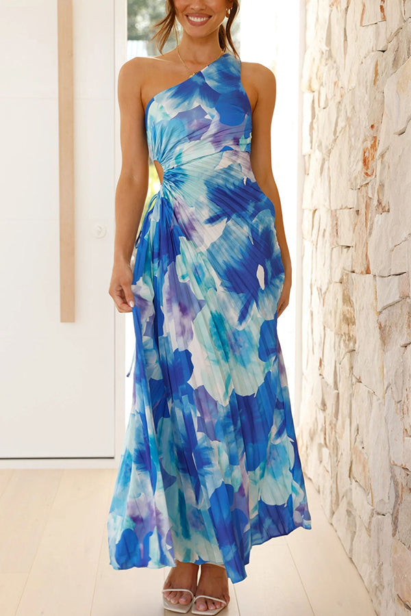 Alma | Robe Plissée Élégante à Épaules Nues™