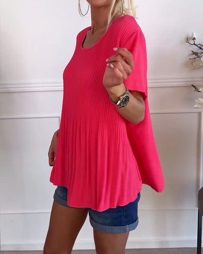 Wivine | Blouse Plissée Élégante avec Col Rond™