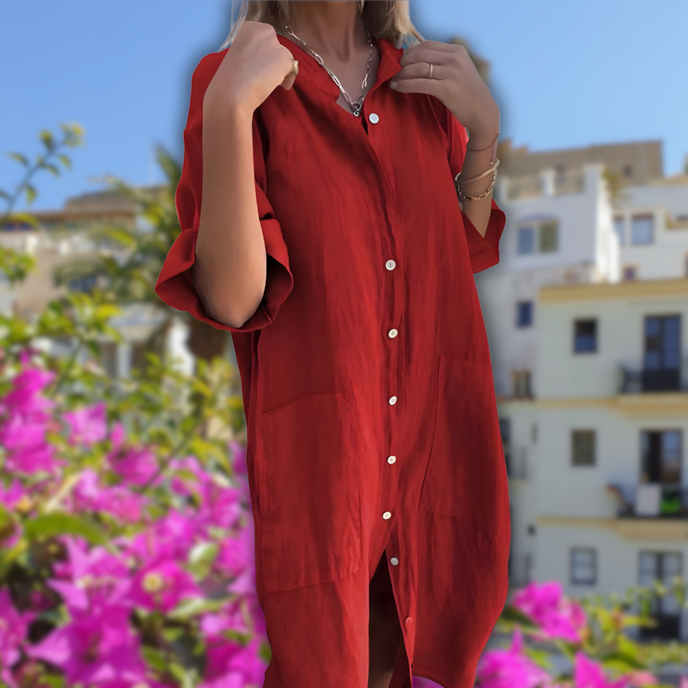 Alizée | Robe Chemise Décontractée Style Ibiza™