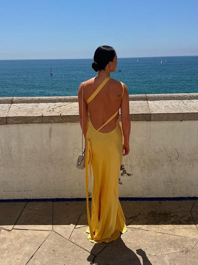 Clémence | Robe Longue Monochrome Élégante™