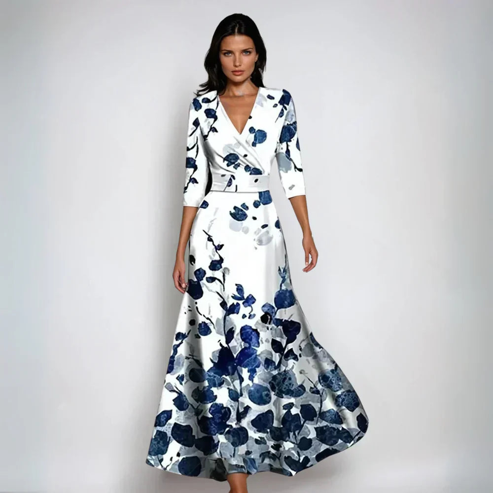 Solène | Robe Portefeuille à Motif Floral™