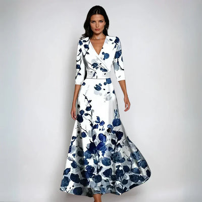 Solène | Robe Portefeuille à Motif Floral™