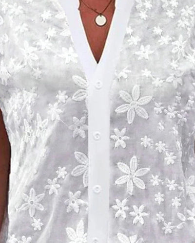 Ursule | Blouse à manches courtes et décolleté en V™