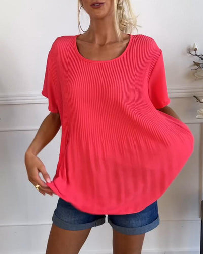 Wivine | Blouse Plissée Élégante avec Col Rond™