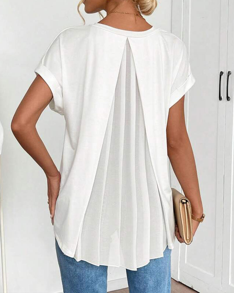 Tiphaine | T-Shirt à Manches Courtes Coloré en Patchwork™