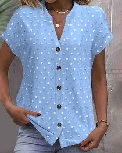 Léopoldine | Blouse à Épaules Tombantes en Bleu™